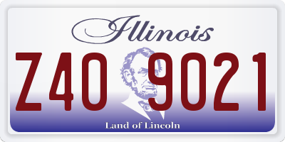 IL license plate Z409021
