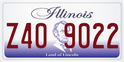 IL license plate Z409022