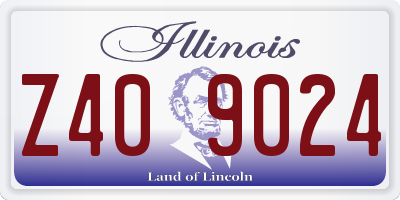 IL license plate Z409024