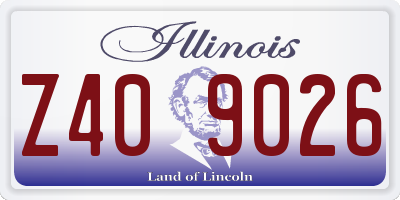 IL license plate Z409026