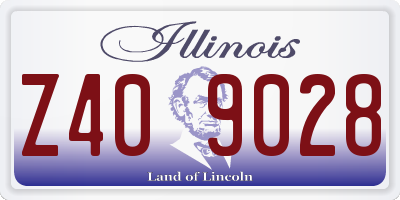 IL license plate Z409028