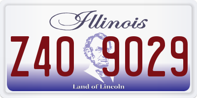 IL license plate Z409029