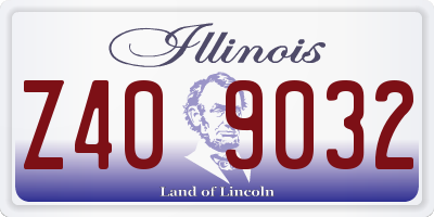 IL license plate Z409032