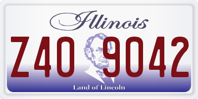IL license plate Z409042