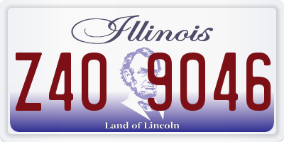 IL license plate Z409046