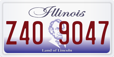 IL license plate Z409047