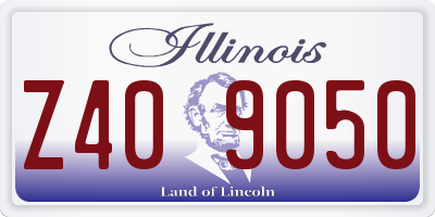 IL license plate Z409050
