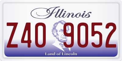 IL license plate Z409052