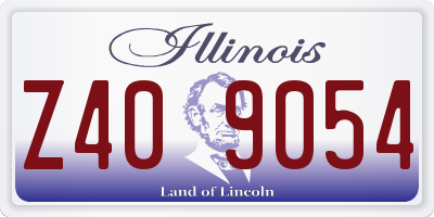 IL license plate Z409054