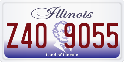 IL license plate Z409055