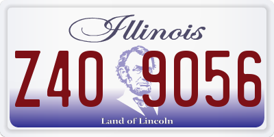 IL license plate Z409056