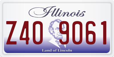 IL license plate Z409061