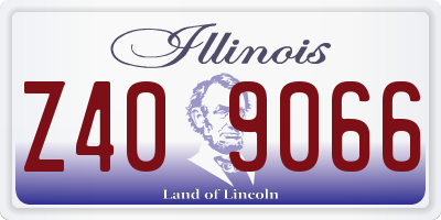 IL license plate Z409066