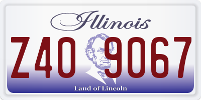 IL license plate Z409067