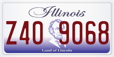 IL license plate Z409068