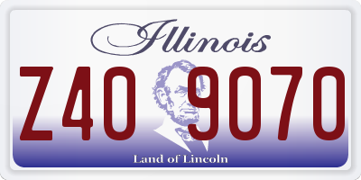 IL license plate Z409070