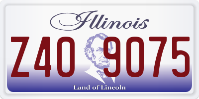IL license plate Z409075