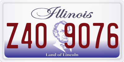 IL license plate Z409076