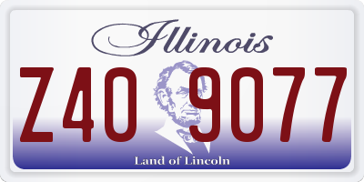 IL license plate Z409077