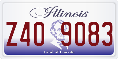 IL license plate Z409083