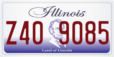 IL license plate Z409085