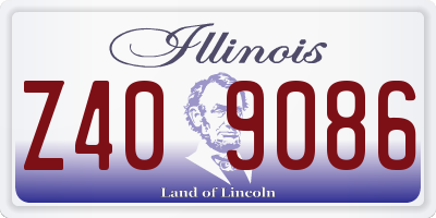 IL license plate Z409086
