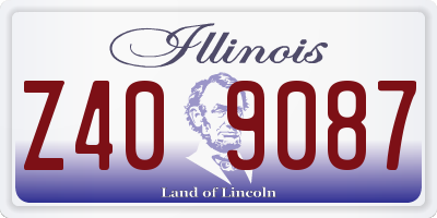 IL license plate Z409087