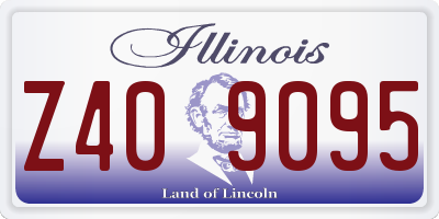 IL license plate Z409095