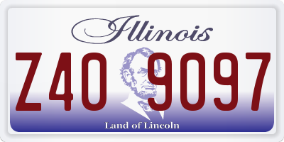 IL license plate Z409097