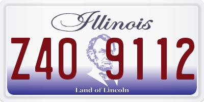 IL license plate Z409112