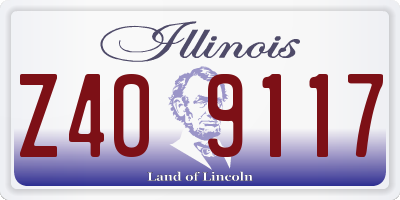 IL license plate Z409117