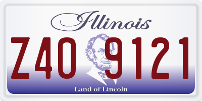 IL license plate Z409121