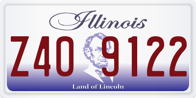 IL license plate Z409122