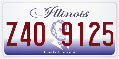IL license plate Z409125