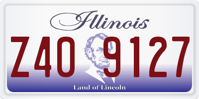 IL license plate Z409127