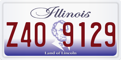 IL license plate Z409129