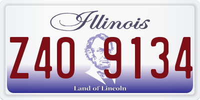 IL license plate Z409134