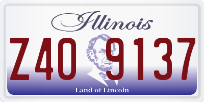 IL license plate Z409137