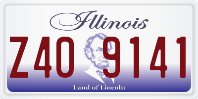 IL license plate Z409141