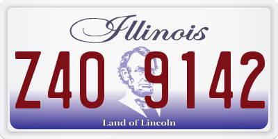 IL license plate Z409142
