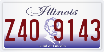 IL license plate Z409143