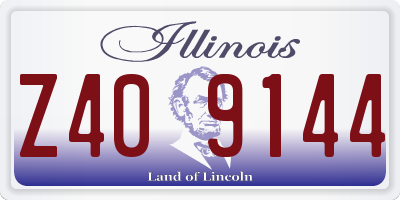 IL license plate Z409144