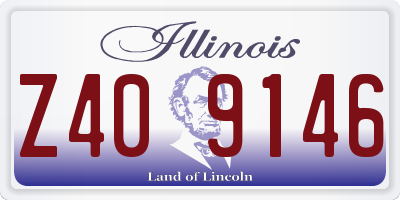 IL license plate Z409146