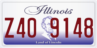 IL license plate Z409148