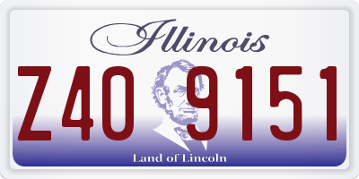 IL license plate Z409151