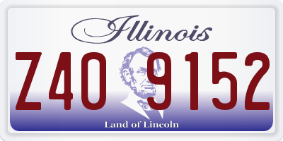 IL license plate Z409152
