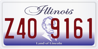 IL license plate Z409161