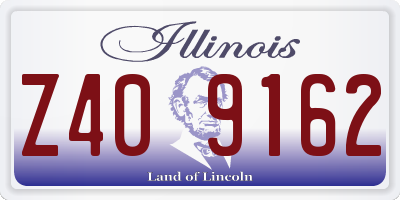IL license plate Z409162