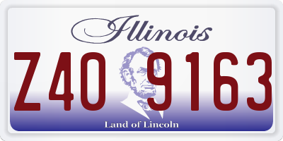 IL license plate Z409163