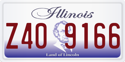 IL license plate Z409166